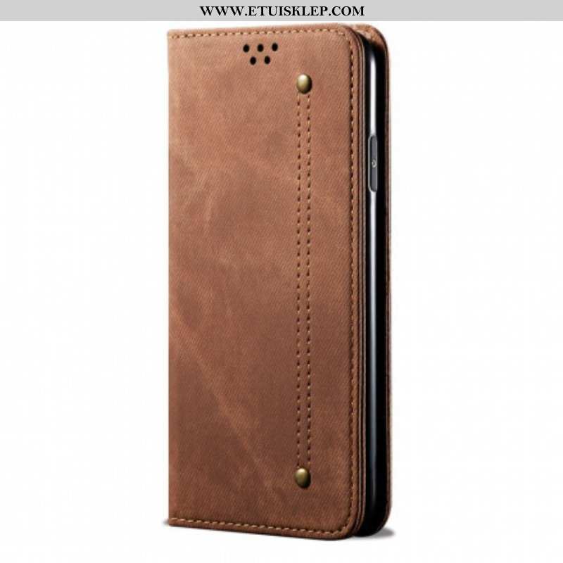 Etui Na Telefon do Oppo Reno 6 5G Etui Folio Tkanina Dżinsowa